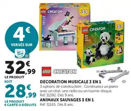 Hyper U LEGO CREATOR DECORATION MUSICALE 3 EN 1 offre