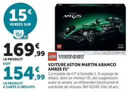 Hyper U LEGO VOITURE ASTON MARTIN ARAMCO AMR25 F1 offre