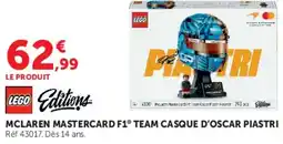 Hyper U LEGO McLaren Mastercard F1® Team Casque d'Oscar Piastri offre