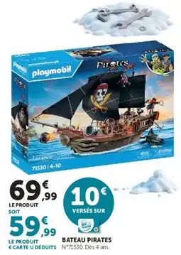 Hyper U Playmobil Bateau Pirates offre