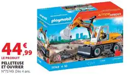Hyper U Playmobil Pelleuse et Ouvrier offre