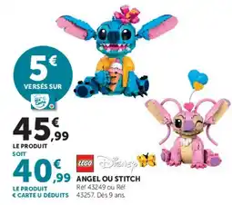 Hyper U LEGO Disney ANGEL OU STITCH offre