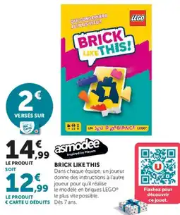 Hyper U LEGO BRICK LIKE THIS offre