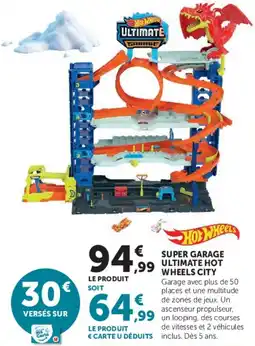Hyper U Hot Wheels Super Garage Ultimate Hot Wheels City offre
