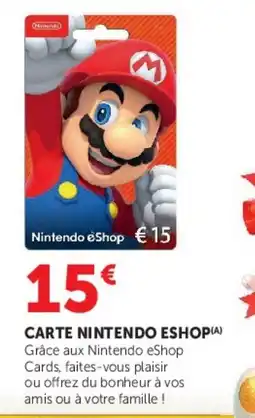 Hyper U Nintendo eShop Card offre