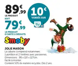 Hyper U Smoby JOLIE MAISON offre