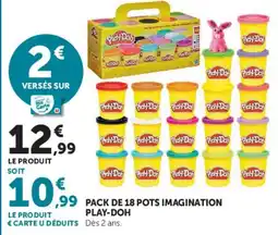 Hyper U Play-Doh Pack de 18 pots imagination offre
