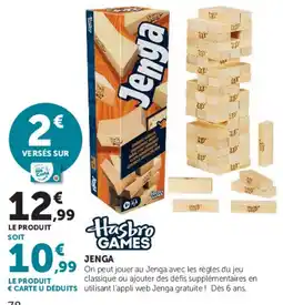 Hyper U Jenga Hasbro Games offre