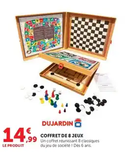 Hyper U DUJARDIN COFFRET DE 8 JEUX offre