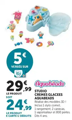 Hyper U Aquabeads Studio Crèmes Glacées offre