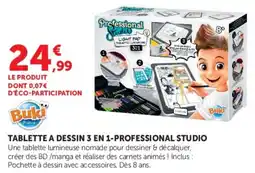 Hyper U Buki TABLETTE A DESSIN 3 EN 1-PROFESSIONAL STUDIO offre