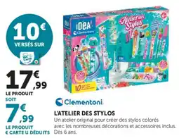 Hyper U Clementoni L'ATELIER DES STYLOS offre