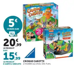 Hyper U Ravensburger croque carotte offre