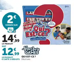 Hyper U Hasbro Games Qui Est-ce ? offre