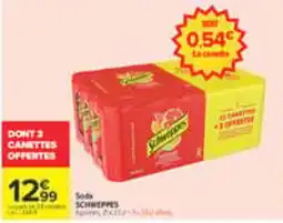 Carrefour Schweppes Soda offre