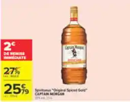Carrefour Captain Morgan Spiritueux "Original Spiced Gold" offre