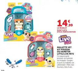 Hyper U Little Live Pets Mallette Vet Kit Poussin ou Hamster offre