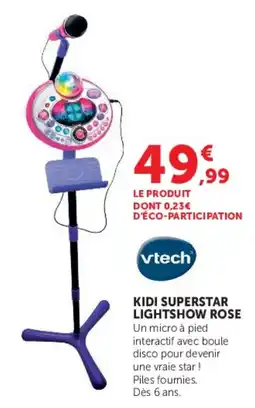 Hyper U vtech KIDI SUPERSTAR LIGHTSHOW ROSE offre