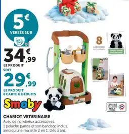 Hyper U Smoby CHARIOT VETERINAIRE offre