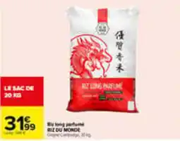 Carrefour RIZ DU MONDE Riz long parfumé offre