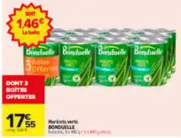 Carrefour Bonduelle Haricots verts offre