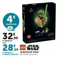 Hyper U LEGO STAR WARS LE BUSTE DE YODA offre
