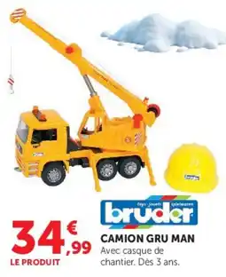 Hyper U bruder CAMION GRU MAN offre