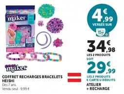 Hyper U COOL maker COFFRET RECHARGES BRACELETS HEISHI offre