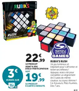 Hyper U Spin master games rubik's rush offre