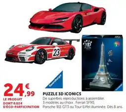 Hyper U Ravensburger PUZZLE 3D ICONICS offre