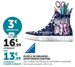 Hyper U Ravensburger PUZZLE 3D SNEAKERS - KPOP DEMON HUNTERS offre