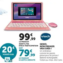 Hyper U Vtech Genio offre