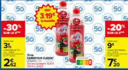 Carrefour Carrefour Classic Sirop Grenadine offre