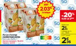 Carrefour Extra Pur jus d'orange offre