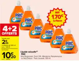 Carrefour PAIC Liquide vaisselle offre