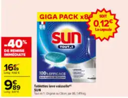 Carrefour SUN Tablettes lave vaisselle offre