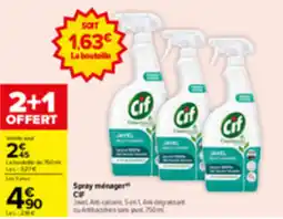 Carrefour Cif Spray ménager offre