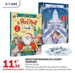 Hyper U Éditions Auzou SÉLECTION ROMANS DE L'AVENT JEUNESSE offre