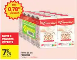 Carrefour Francine Farine de blé offre