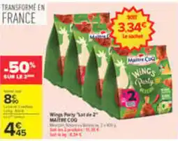 Carrefour MAÎTRE COQ Wings Party offre