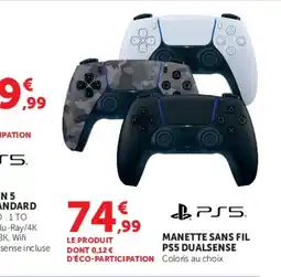 Hyper U PS5 MANETTE SANS FIL DUALSENSE offre