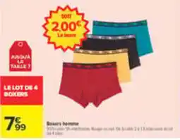 Carrefour CHILL Boxers homme offre