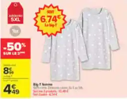 Carrefour Tex Big-T femme offre