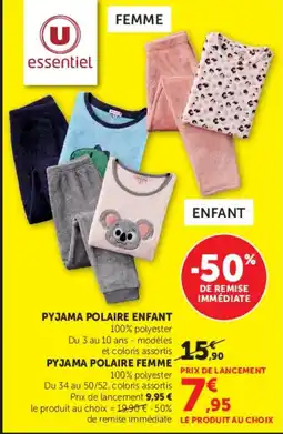 Hyper U Pyjama polaire femme offre
