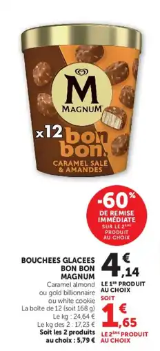 Super U MAGNUM BON BON offre