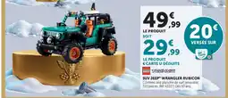 Hyper U Lego technic suv jeep wrangler rubicon offre