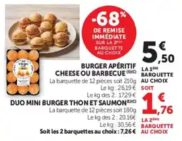 Super U Burger Apéritif offre