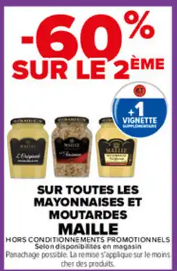 Carrefour Sur toutes les mayonnaises et moutardes maille offre