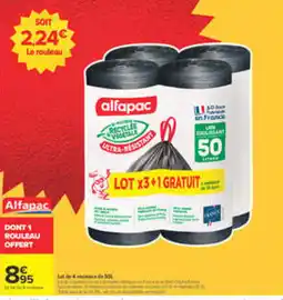 Carrefour Alfapac sacs poubelles offre