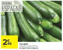 Carrefour Courgette offre